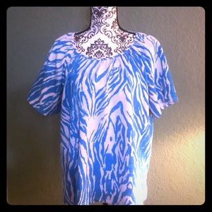 Blue and White blouse by C.D.Daniels